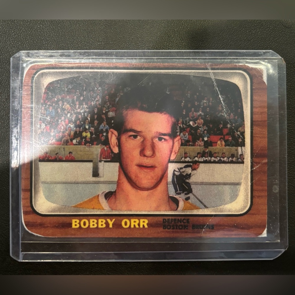 1967 Topps Bobby Orr NHL HOF Vintage Rookie Card Very Rough Shape 100% Original